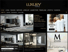 Tablet Screenshot of luxurytopics.com